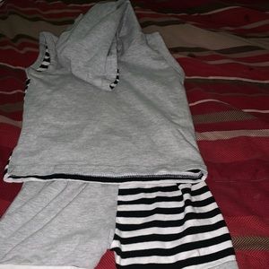 6-9 months shorts set black and grey
